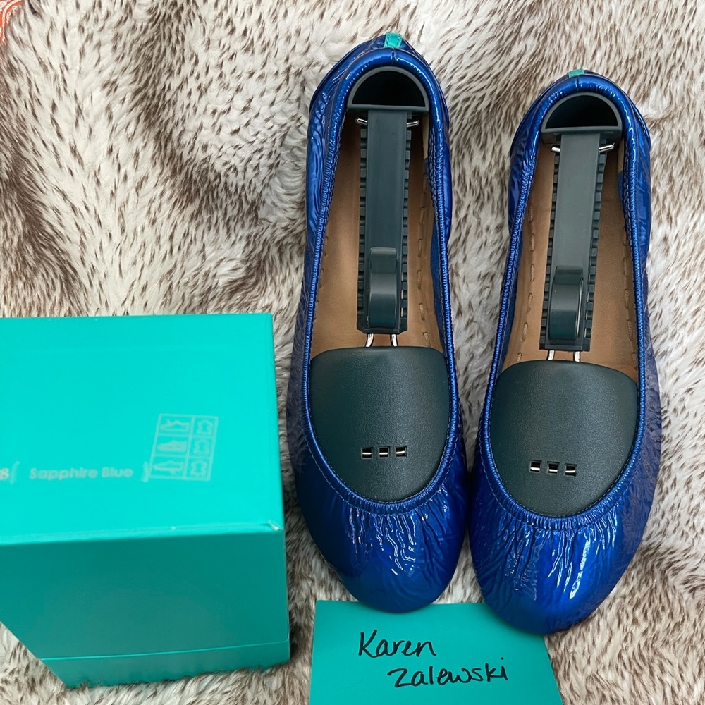 Tieks sapphire blue patent size 8